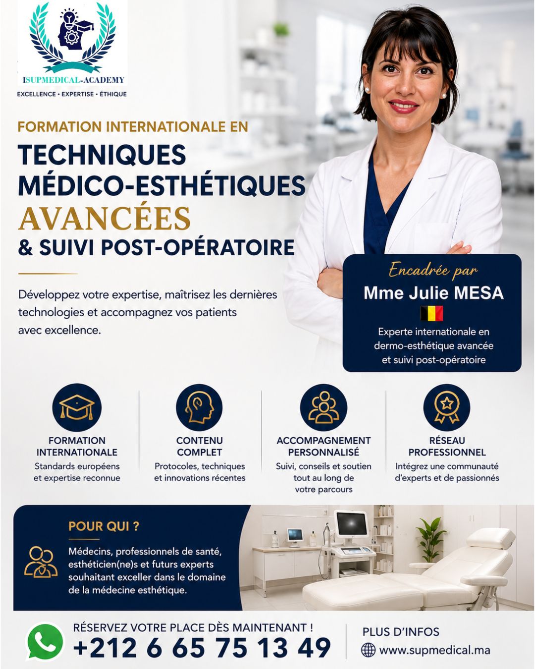 Formation Internationale en Techniques Médico-Esthétiques Avancées & Suivi Post-Opératoire