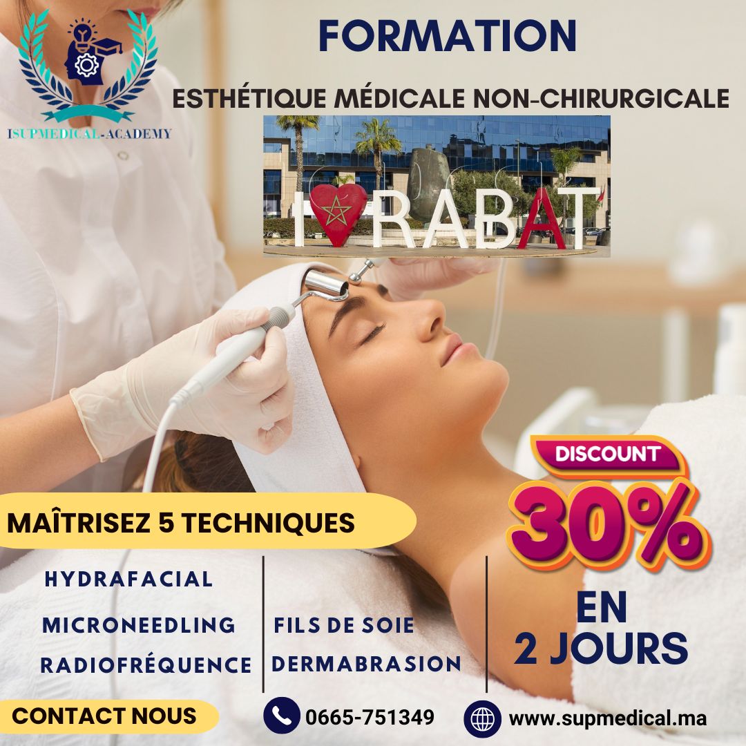 Formation médecine esthétique non chirurgicale (Hydrafacial- Microneedling-Fils de soie de collagène-Dermabrasion-Radiofréquence) Formation médecine esthétique non chirurgicale (Hydrafacial- Microneedling-Fils de soie de collagène-Dermabrasion-Radiofréquence)