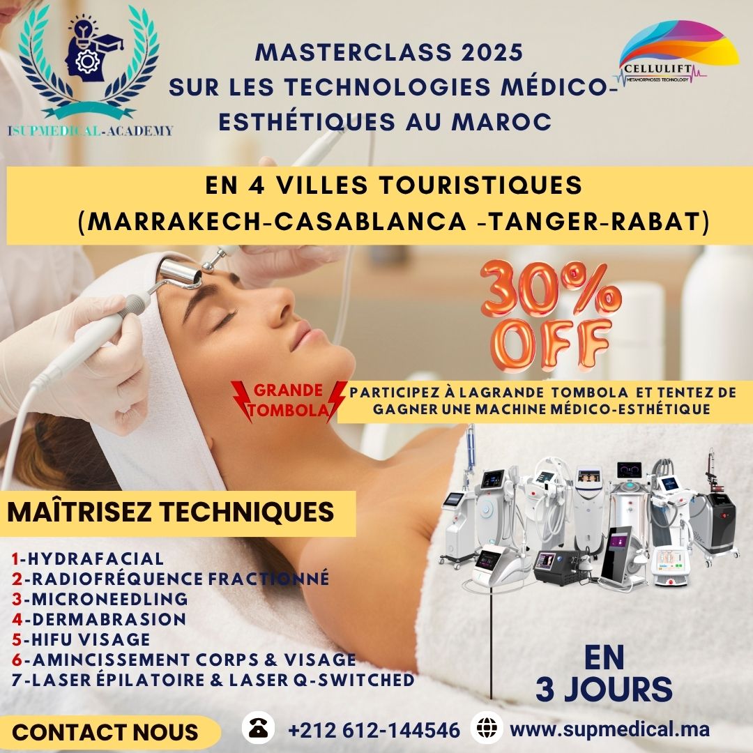 formation_Masterclass 2025 Exclusive sur les technologies médico-esthétiques au Maroc